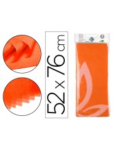 PAPEL SEDA 52X76 CMNARANJA BOLSA 5 H.