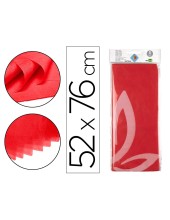 PAPEL SEDA 52X76 CMROJO BOLSA 5 H.