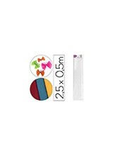 PAPEL CRESPON 0.50 X 2.50 MT BLANCO ENCELOFANADO 2