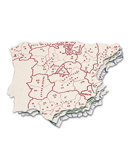 PLANTILLA PLASTICO MAPA ESPAÑA-BOLSA 3 15X12,5 CM PLANTILLA PLASTICO MAPA ESPAÑA-BOLSA 3 15X12,5 CM