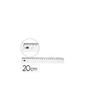 REGLA PLASTICO IRROMPIBLE TPTE.20 CM 2