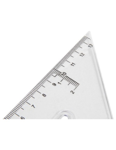 ESCUADRA 20 CM PLASTICO CRISTAL