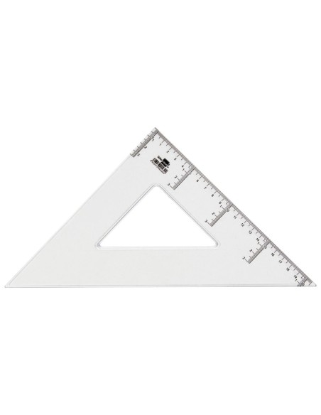 ESCUADRA 30 CM PLASTICO CRISTAL