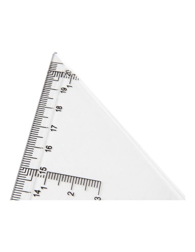 ESCUADRA 30 CM PLASTICO CRISTAL
