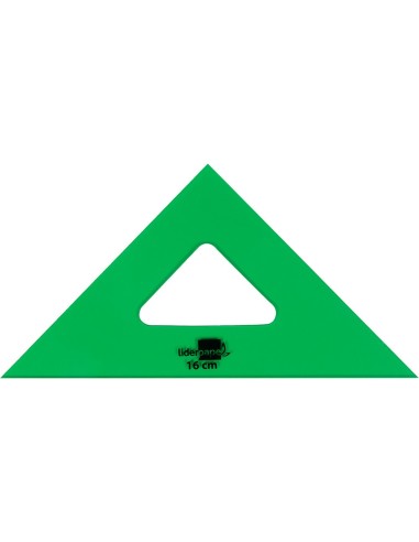 ESCUADRA 16 CM ACRILICO VERDE