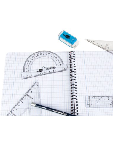 SEMICIRCULO LIDERPAPEL 10 CM PLASTICO SM02