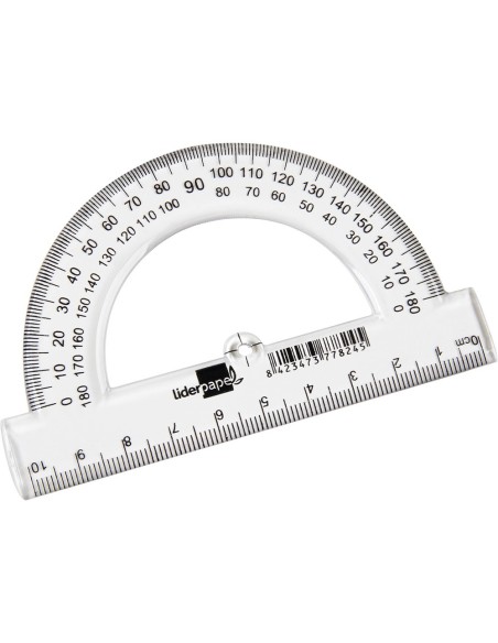 SEMICIRCULO LIDERPAPEL 10 CM PLASTICO SM02