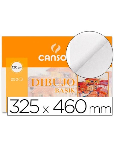 PAPEL DIBUJO BASIK 32.5X46 130 GR SIN RECUADRO