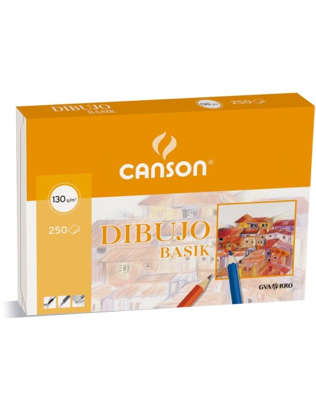 PAPEL DIBUJO BASIK 32.5X46 130 GR C/RECUADRO