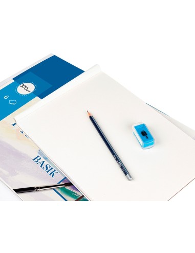 PAPEL ACUARELA BASIK CANSON DIN A3 370 GR PACK 6 H.