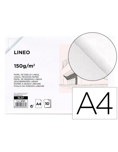 PAPEL DIBUJO  210X297MM 150G/M2 SIN RECUADROPACK 10