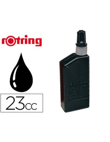 TINTA CHINA ROTRING NEGRA FRASCO 23 CC