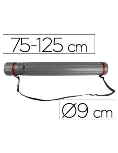 PORTAPLANOS PLASTICO DIAMETRO 9 CM EXTENSIBLE HASTA 125 CM GRIS