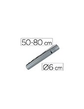 PORTAPLANOS PLASTICO DIAMETRO 6 CM EXTENSIBLE HASTA 80 GRIS 2