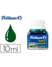 TINTA CHINA PELIKAN VERDE OSCURO N.7 FRASCO 10 ML