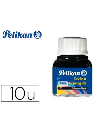 TINTA CHINA PELIKAN 10 COLORES SURTIDOS FRASCO 10 ML