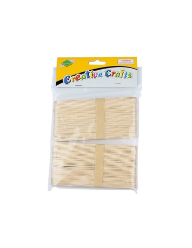 PALILLO POLO MADERA COLORNATURAL 15 X 2 CM BLISTER 100 UDS.
