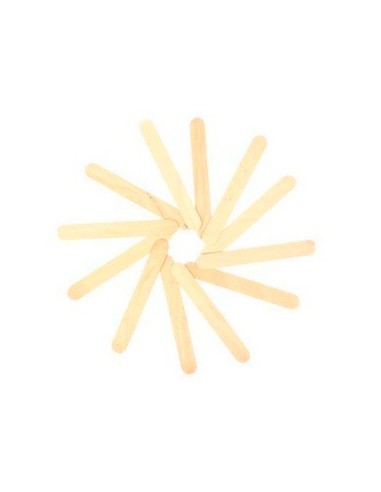 PALILLO POLO MADERA COLORNATURAL 15 X 2 CM BLISTER 100 UDS.