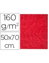 FIELTRO LIDERPAPEL 50X70CM ROJO 160G/M2