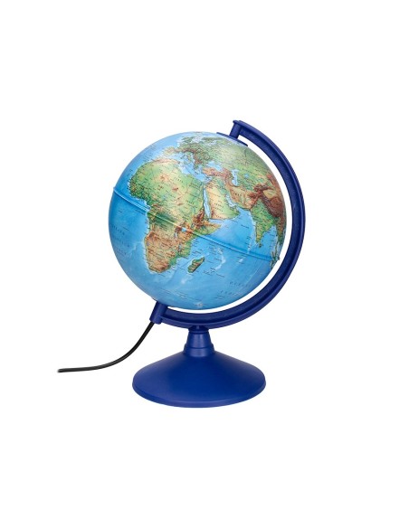 GLOBO TERRAQUEO  LUZ FISICO POLITICO DIAMETRO 20 CM