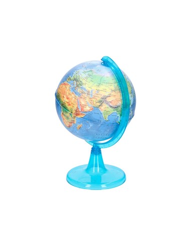 GLOBO TERRAQUEO  MAPA FISICO DIAMETRO 15 CM
