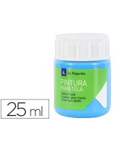 PINTURA TELA LA PAJARITA AZUL CYAN 25 ML