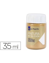 PINTURA METALIZADA LA PAJARITAORO DUCADO 35 ML