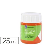 PINTURA TELA LA PAJARITA ANARANJADO 25 ML