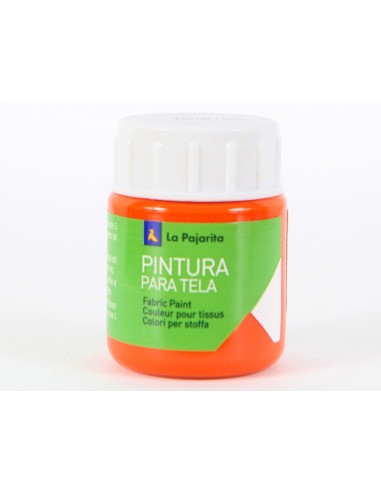 PINTURA TELA LA PAJARITA ANARANJADO 25 ML
