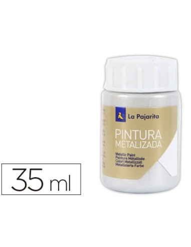 PINTURA METALIZADA LA PAJARITAPLATA 35 ML