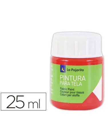 PINTURA TELA LA PAJARITA ESCARLATA 25 ML