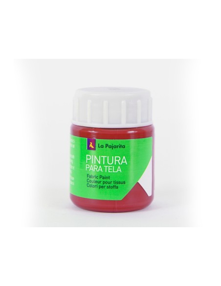 PINTURA TELA LA PAJARITA ROJO INGLES 25 ML