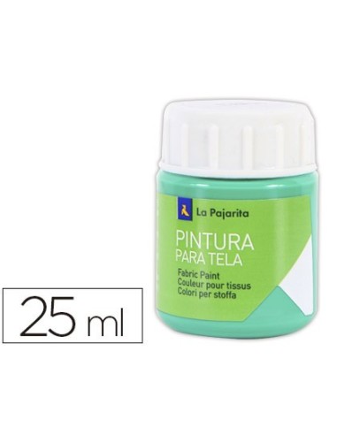 PINTURA TELA LA PAJARITA VER ESMERALDA 25 ML