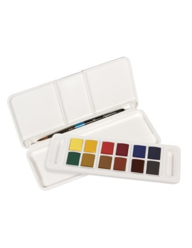 ACUARELA DALER ROWNEY AQUAFINE TRAVEL SET PINCEL CAJA 12 SURT.