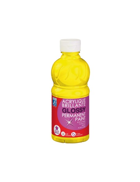 PINTURA ACRILICA L&B BRILLO AMARILLO PRIMARIO BOTE DE 250 ML