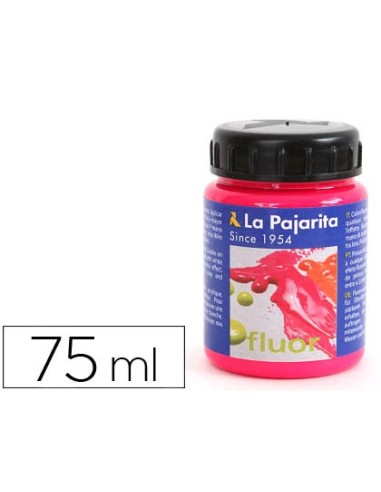 PINTURA LATEX LA PAJARITA F-04 MAGENTA FLUORESCENTE 75ML