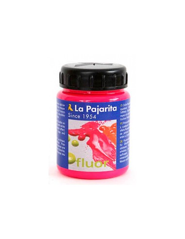 PINTURA LATEX LA PAJARITA F-04 MAGENTA FLUORESCENTE 75ML