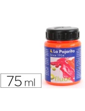 PINTURA LATEX LA PAJARITA F-02 NARANJA FLUORESCENTE 75ML