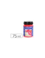 PINTURA LATEX LA PAJARITA F-03 ROJO AMAPOLA FLUORESCENTE 75ML 2