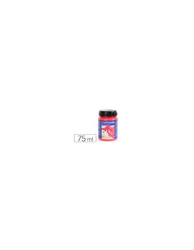PINTURA LATEX LA PAJARITA F-03 ROJO AMAPOLA FLUORESCENTE 75ML