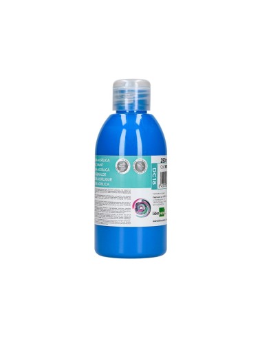 PINTURA ACRILICA  BOTE 250 ML CIAN