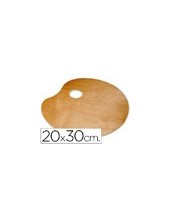 PALETA MADERA LIDERCOLOR OVALADA TAMAÑO 20X30 CM GROSOR 0,3 CM ZURDOS 2