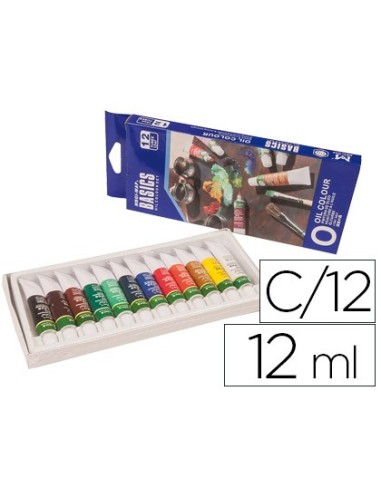 PINTURA OLEO ARTIST CAJA CARTON 12 COL.SURTIDOS TUBO 12 ML