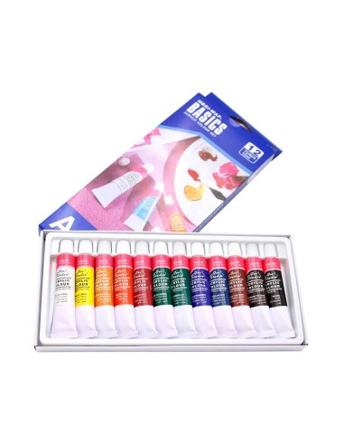 PINTURA ACRILICA ARTIST CAJA CARTON 12 COL.SURTIDOS TUBO 12 ML