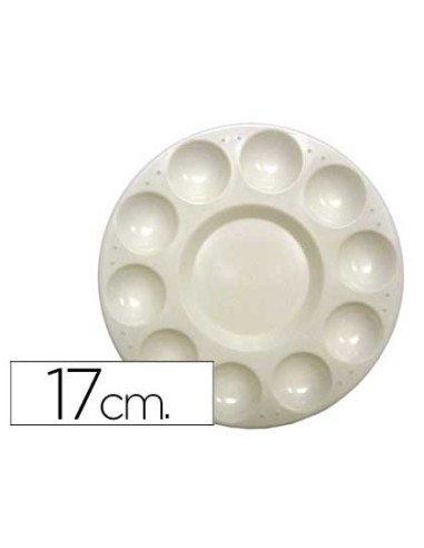 PALETA PLASTICO ARTIST CIRCULAR C/10 HUECOS TAMAÈO 17CM