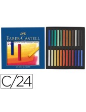 TIZA PASTEL FABER CASTELL ESTUCHE CARTON 24 UNIDADES COL.ES SURTIDOS