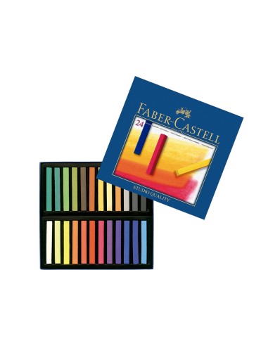 TIZA PASTEL FABER CASTELL ESTUCHE CARTON 24 UNIDADES COL.ES SURTIDOS