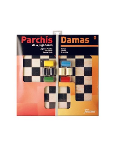 PARCHIS C/DAMAS TABLERO GRAN 4 JUGADORES 41X40X4,5