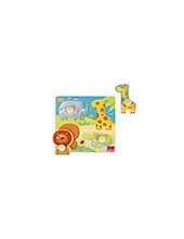 PUZZLE GOULA ANIMALES SELVA 4 PIEZAS 2