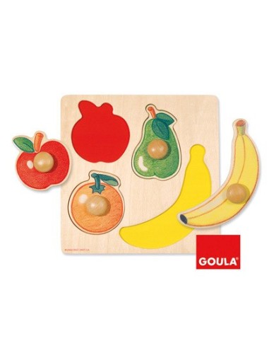 PUZZLE DISET 4 PIEZAS FRUTAS